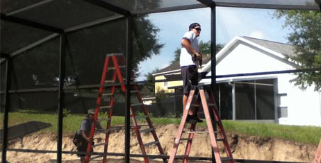 installation screen enclosure