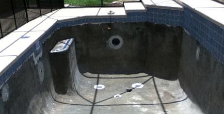 prep for installation of set step tile