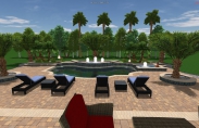 11 3-D Spas and Pool with Fountains