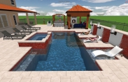 13 3-D Pool And Spa Model With Steps