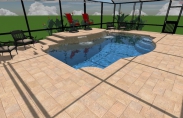 22 3-D Indoor Pool With Waterfall