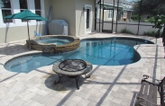 10 Natural-Freeform pool with umbrella and spa