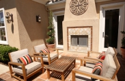 Outdoor Furniture - Wood And Pillows