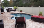 Freeform Swiming Pool with Furniture