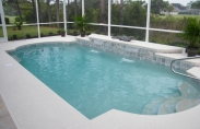 Freeform Swiming Pool with Waterfall Indoor