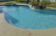 Pool with Rock Waterfall