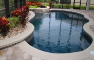 Freeform Pool with Waterfall Indoor