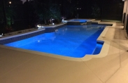 Geometric Pool and Spa, with LED Lighting