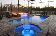 Indoor Pool and Spa with LED Lighting