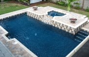 Signature Pool and Spa with Firepit
