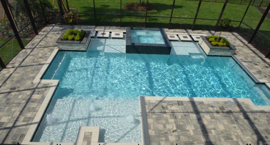  Low Maintenance Landscaping Ideas For Enclosed Pool Areas All Seasons Pools Pool Builder Central Florida Surrounding Areas - Potted Plants Around Pool In Florida